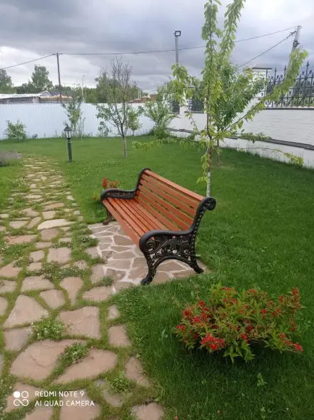 Скамейка чугунная «Новый Парк» 3,0 м (3 опоры)