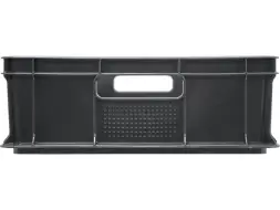 Ящик пластиковый сплошной, 600x400x140 мм, 27 л, серый [705.03.01]