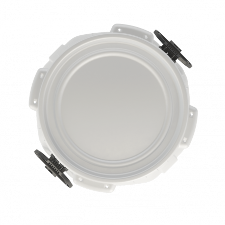 Бочка пластиковая с резьбовой крышкой Quadro, 52 л, белый [БП52.04/04]