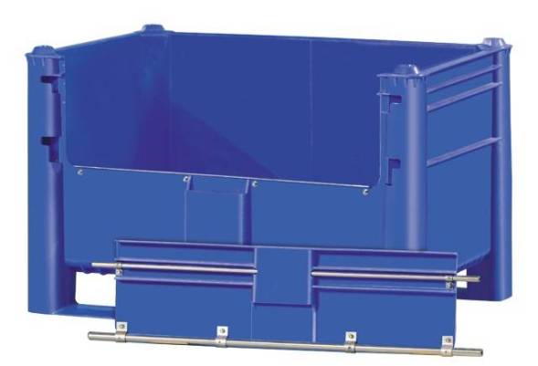Большой пластиковый контейнер Type 800, сплошной со съёмной дверцей