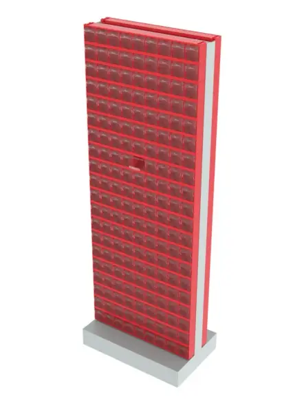 Стойка двусторонняя напольная Стелла-техник 406-20-00-00 (600х380х1650)