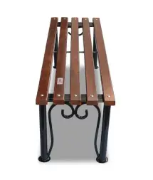 Банкетка стальная «Узоры» 3,0 м (3 опоры)