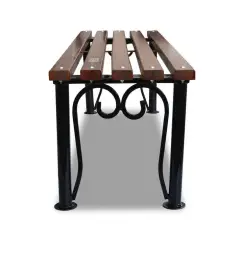 Банкетка стальная «Узоры» 3,0 м (3 опоры)