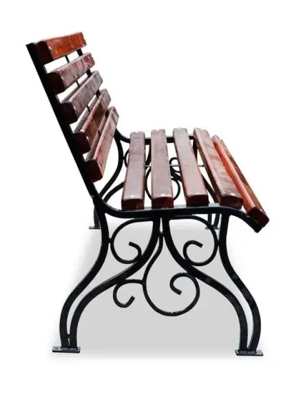 Скамейка стальная «Вена» 3,0 м (3 опоры)