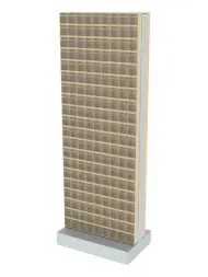 Стойка бежевая двусторонняя напольная Стелла-техник 406-20-00-00-B