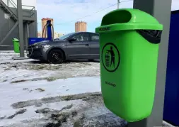 Урна настенная мусорная 60 литров Boxsand