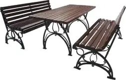 Комплект садовой мебели стальной «Флора»