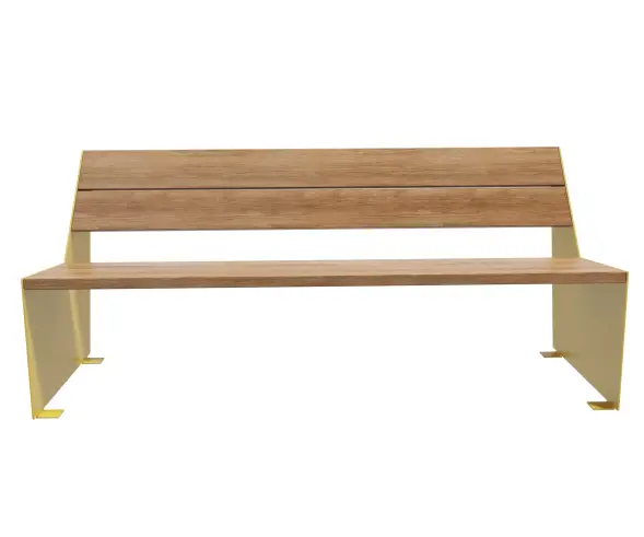 Скамейка стальная «Монс» 1,5 м (со спинкой)