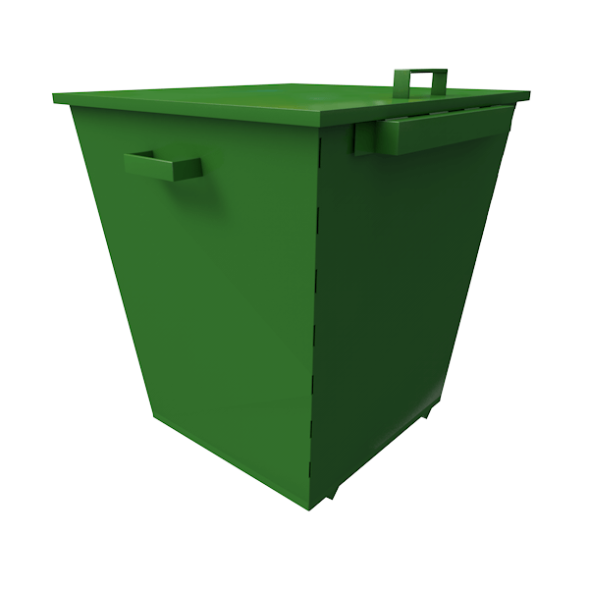 Контейнер металлический для мусора на 660 литров [10348]