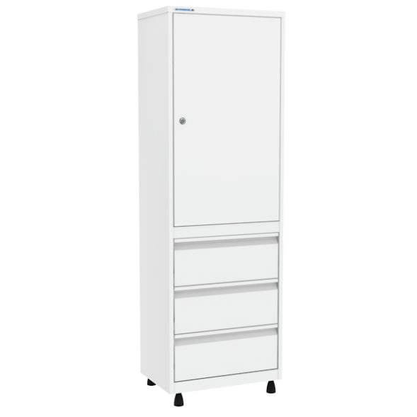 Медицинский шкаф ШММ1-Р-3 с мастер-системой [10848]