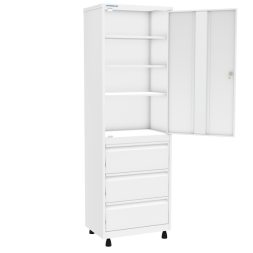 Медицинский шкаф ШММ1-Р-3 с мастер-системой [10848]