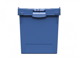 Контейнер пластиковый вкладываемый INSTORE с крышкой LD64, 600х400х420 мм, синий [KV 6442]