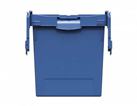 Контейнер пластиковый вкладываемый INSTORE с крышкой LD64, 600х400х420 мм, синий [KV 6442]