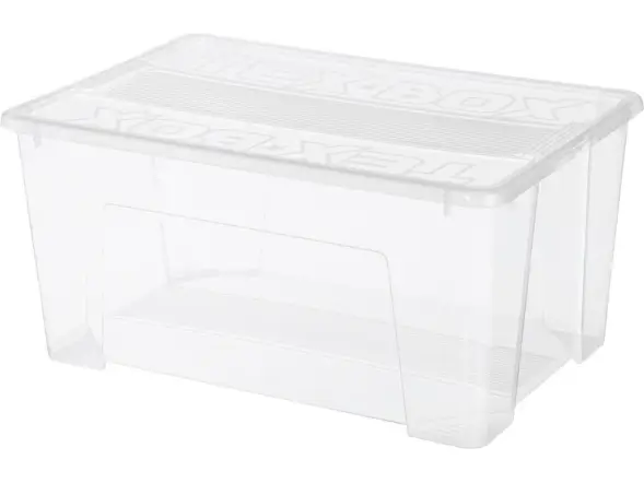 Ящик TEX BOX 570х380х272 мм, 48 л, прозрачный