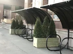 Парковка для колясок и велосипедов с навесом 03