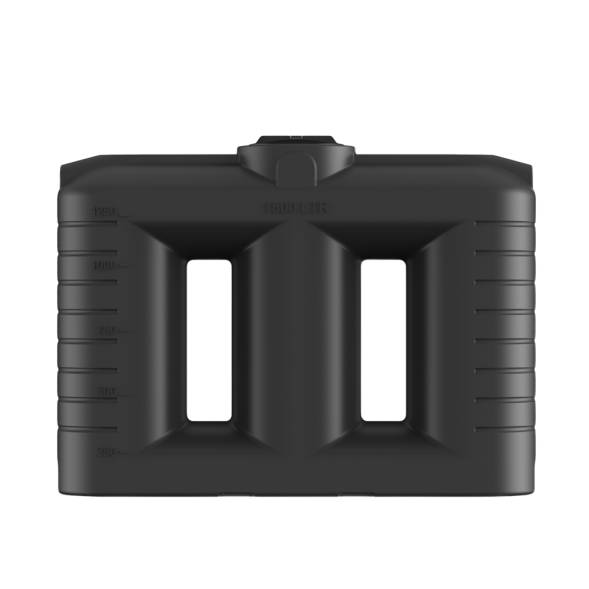 Емкость пластиковая прямоугольная для хранения воды, жидкостей и дизельного топлива, 1500 л, черный [TSN1500S1]