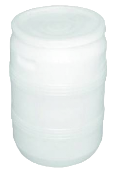 Бочка пластиковая с крышкой "хлопок", 50 л, белый [БП50.05/03]