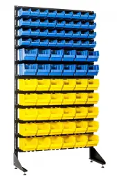 Стеллаж с пластиковыми ящиками 1801-0/4/7 S-G