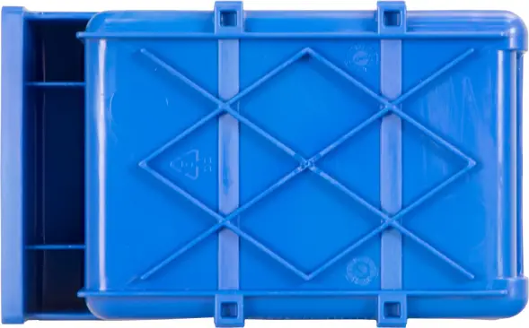 Контейнер полочный пластиковый, 170x105x80 мм, 1.43 л, синий [6001]