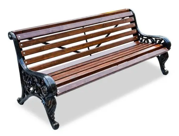 Скамейка чугунная «Парковая тишь» 3,0 м (3 опоры)