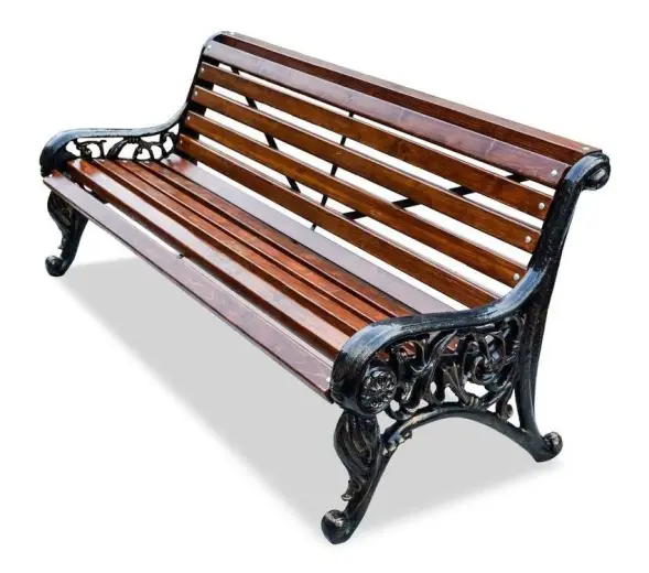 Скамейка чугунная «Парковая тишь» 3,0 м (3 опоры)