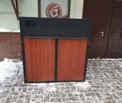 Контейнерный шкаф «Модуль XL» Сталь, лиственница