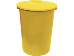 Бак с крышкой (60 л) желтый