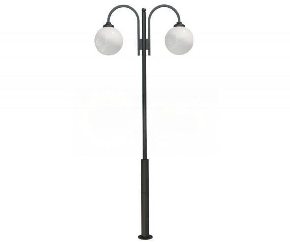 Стальной фонарный столб Т-05-2 со светильником