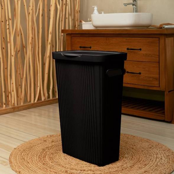 Корзина для белья Velvet, 45л, черный