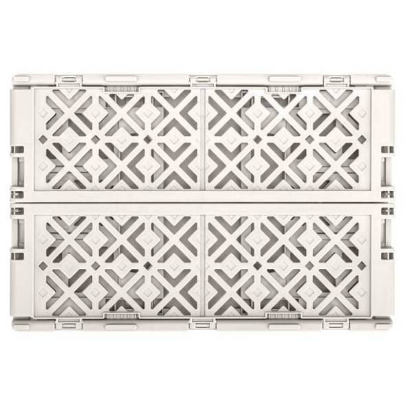 Ящик пластиковый складной ECONOVA Stocky L, 334х250х155 мм, 10.5 л, светло-бежевый [434297334]