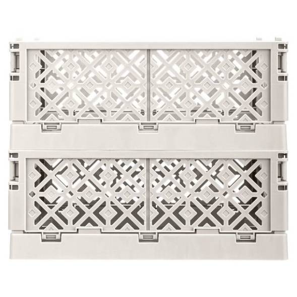 Ящик пластиковый складной ECONOVA Stocky L, 334х250х155 мм, 10.5 л, светло-бежевый [434297334]