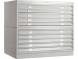 Шкаф металлический картотечный (картотека) для чертежей ПРАКТИК A0-10, А0, 10 ящиков, 880x1359x927 мм