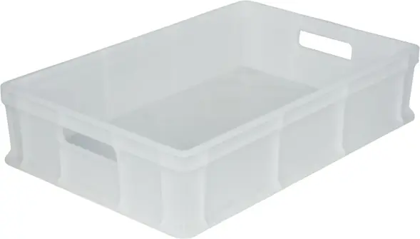 Ящик пластиковый сплошной, 600×400×140 мм, 27 л, белый [705.03.01 М]