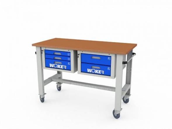 Стол рабочий ДВК мобильный WOKER PRO 04.1500