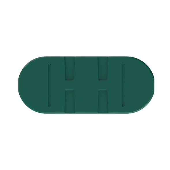 Емкость пластиковая прямоугольная для хранения воды, жидкостей и дизельного топлива, 2000 л, зеленый [TSN3000S2]