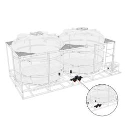 Комплект полного слива боковой для мотопомпы G2 на две емкости TR