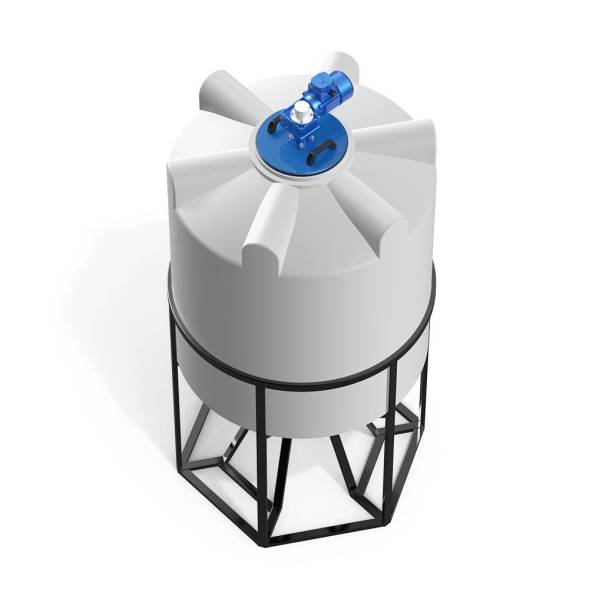 Емкость K 1000 литров с лопастной мешалкой