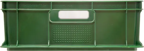 Ящик пластиковый сплошной, 600×400×140 мм, 27 л, зелёный [705.03.01 м]