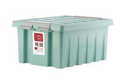 Контейнер с крышкой и клипсами Rox Box Original, 16 л, 415x300x190 мм, мятный