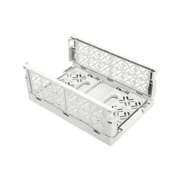 Ящик пластиковый складной ECONOVA Stocky M, 249х167х103 мм, 3.4 л, белый [434297416]