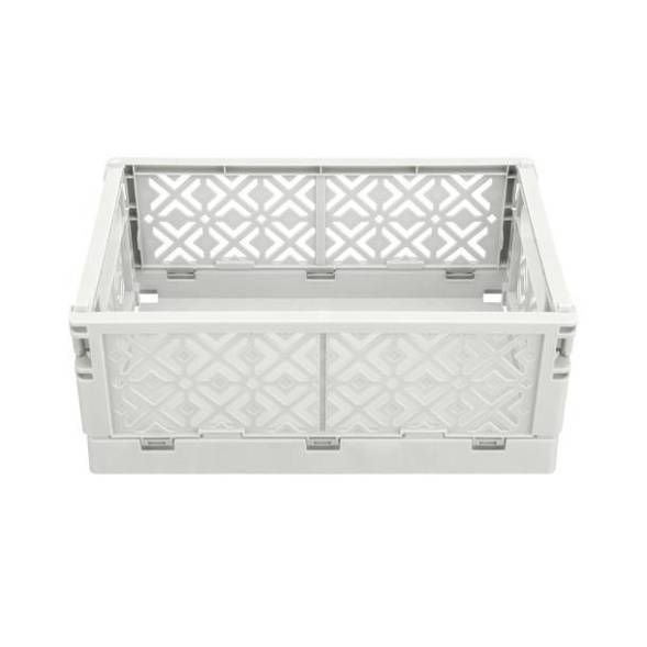 Ящик пластиковый складной ECONOVA Stocky M, 249х167х103 мм, 3.4 л, белый [434297416]