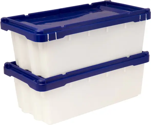 Ящик сплошной пластиковый, 600x300x195 мм, 27 л, белый [417 м]