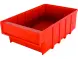 Контейнер полочный пластиковый, 300x185x100 мм, 5.55 л, красный [6002]