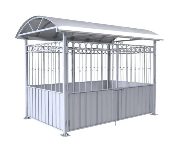 Контейнерная площадка для ТБО «МАФ - 7» 7,5 м (на 4 евроконтейнера)