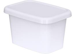Контейнер пластиковый прямоугольный под запайку, 400мл, белый, КНС7