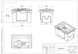 Ящик для песка 500 литров