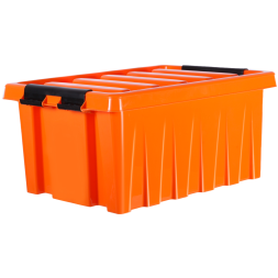 Контейнер с крышкой и клипсами Rox Box Original, 16 л, 415x300x190 мм, оранжевый
