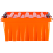 Контейнер с крышкой и клипсами Rox Box Original, 16 л, 415x300x190 мм, оранжевый