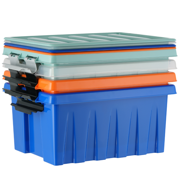 Контейнер с крышкой и клипсами Rox Box Original, 16 л, 415x300x190 мм, оранжевый