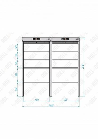 Роллетный шкаф ROLL-BOX SIMPLE Plus 24.08.44.V2-2